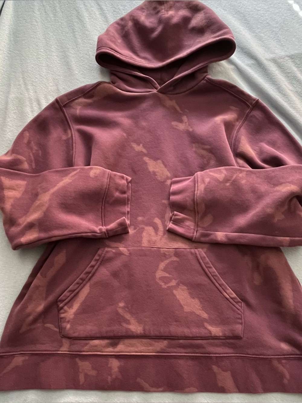 Wonder Nation Maroon Tie-Dye Pullover Hoodie Boys Size XXL